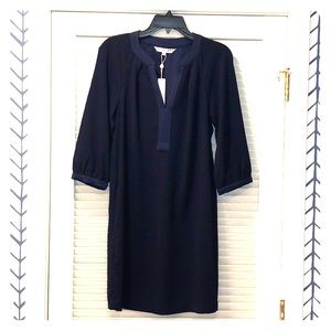 Navy Trina Turk dress.